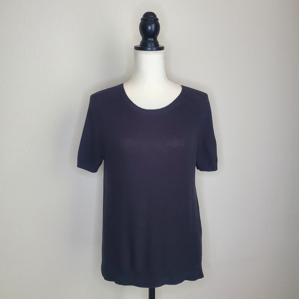 Everlane Short-Sleeve Knit Sweater Top Small